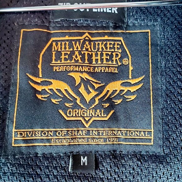 Milwaukee Leather Performance Apparel Vented Zip-out Lining Moto Jacket Sz M - Picture 7 of 10